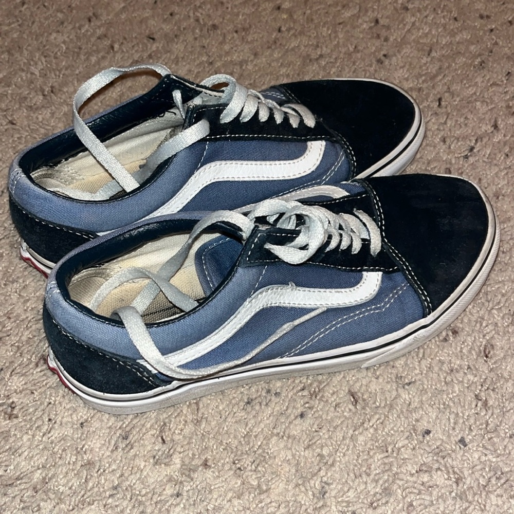 Black and Blue Vans